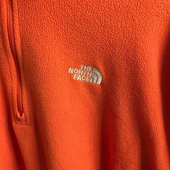 The North Face Men’s hiking fleece orange 1/4 zip size XL - Picture 4 of 6